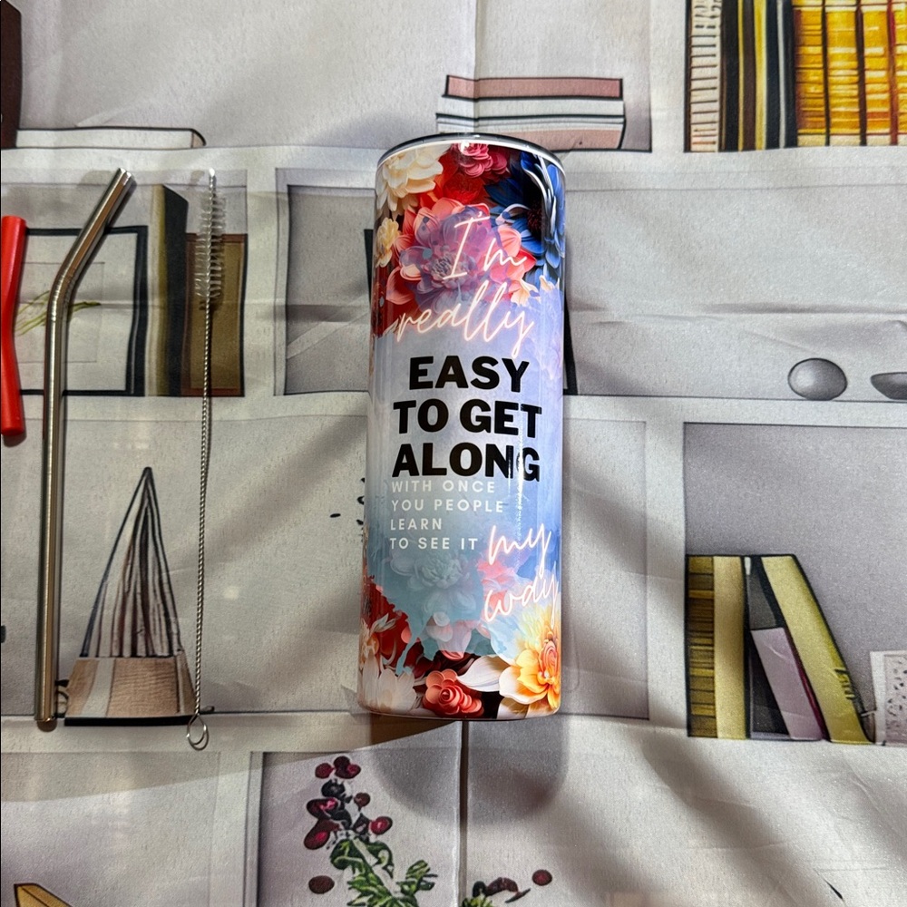 Floral  20oz Double Wall Insulated Tumbler